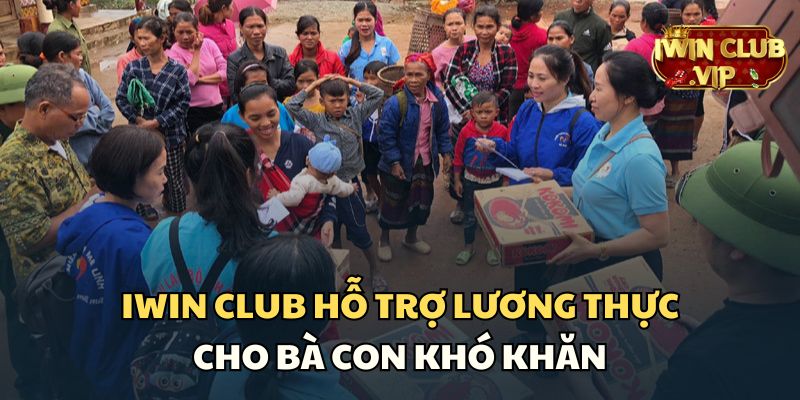 iWin Club hỗ trợ lương thực cho đồng bào khó khăn